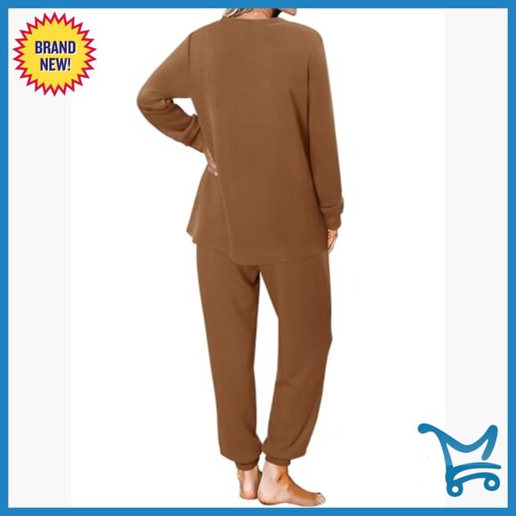 Women's Long Sleeve Sweatsuit Set, Athletic Fit, Polyester Rayon Blend - Picture 4 of 5